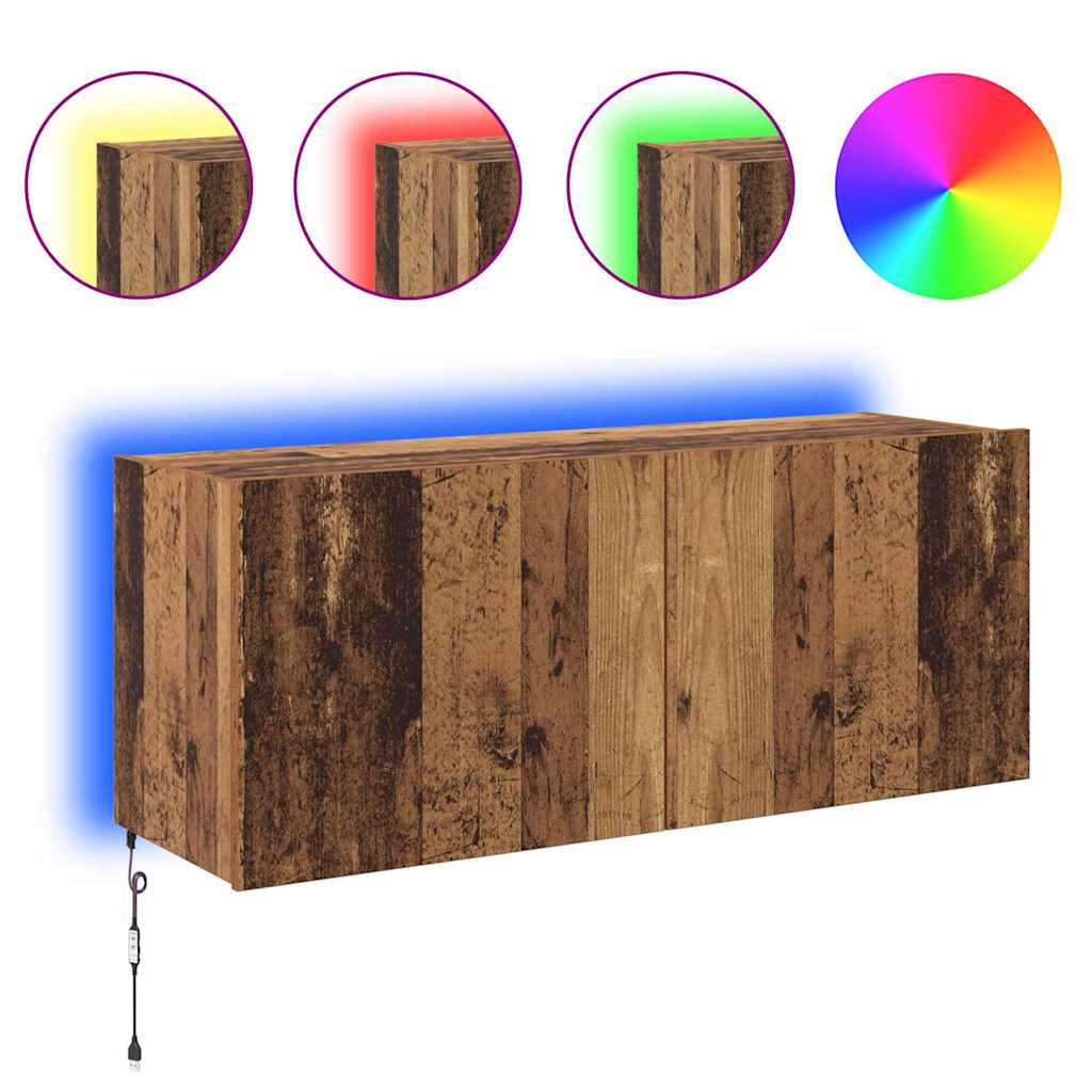 TV-Wandschrank Altholz Holzwerkstoff