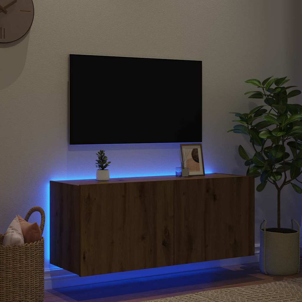 TV-Wandschrank Artisan-Eiche Holzwerkstoff