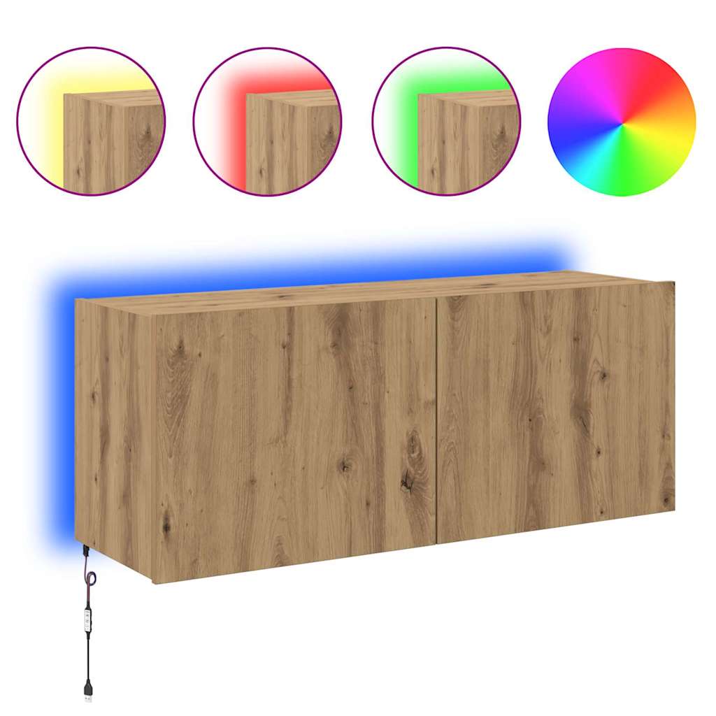 TV-Wandschrank Artisan-Eiche Holzwerkstoff