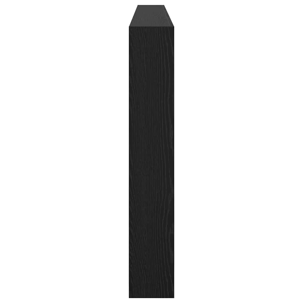 Kopfteil Schwarz Eichen-Optik Holzwerkstoff