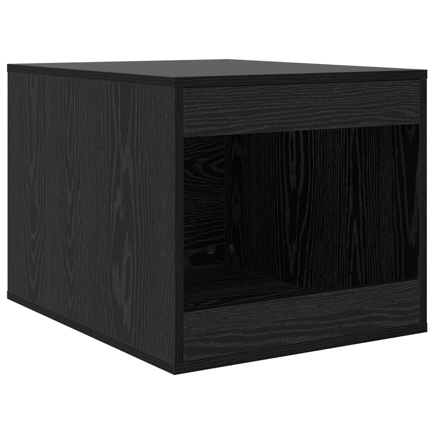 Katzenstreu Box Umzäunung Schwarz Eichen-Optik 47 x 59 x 42 cm