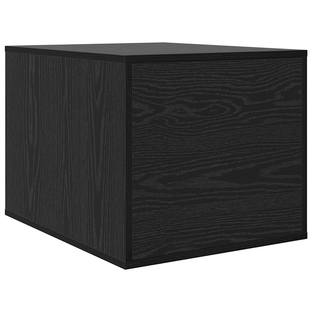 Katzenstreu Box Umzäunung Schwarz Eichen-Optik 47 x 59 x 42 cm