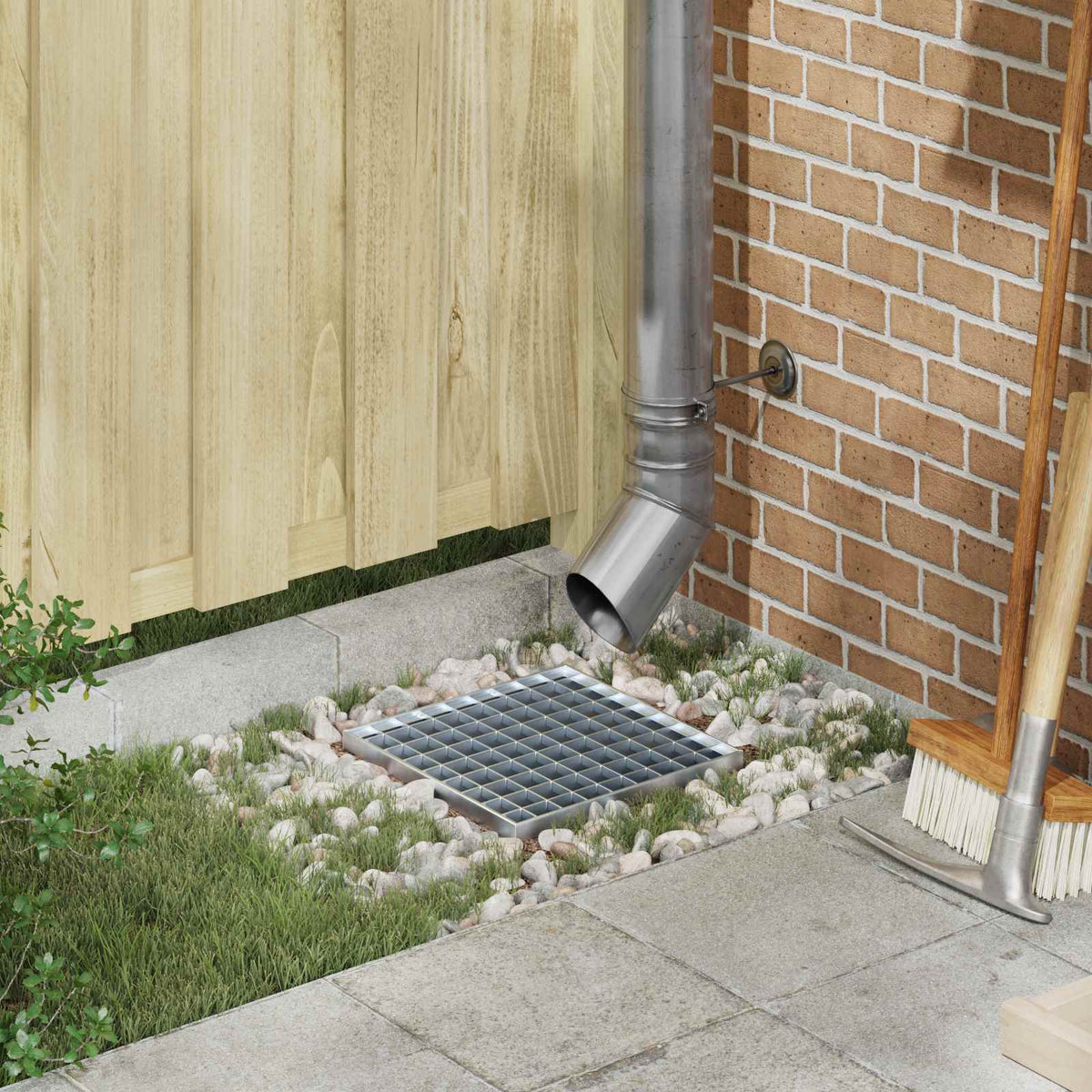 Gitter Silber 30 x 30 x 2 cm Feuerverzinkter Stahl