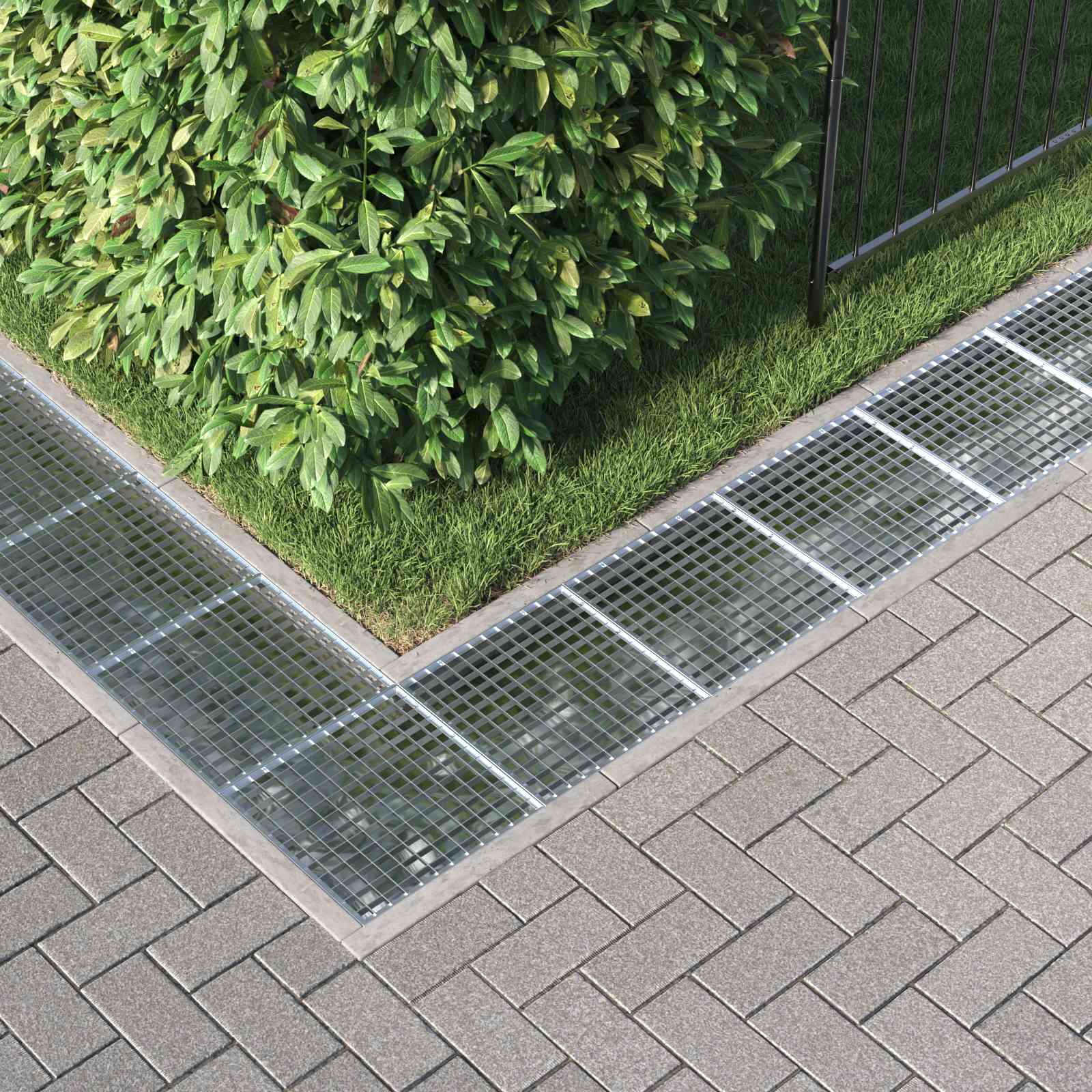 Gitter Silber 40 x 40 x 2 cm Feuerverzinkter Stahl