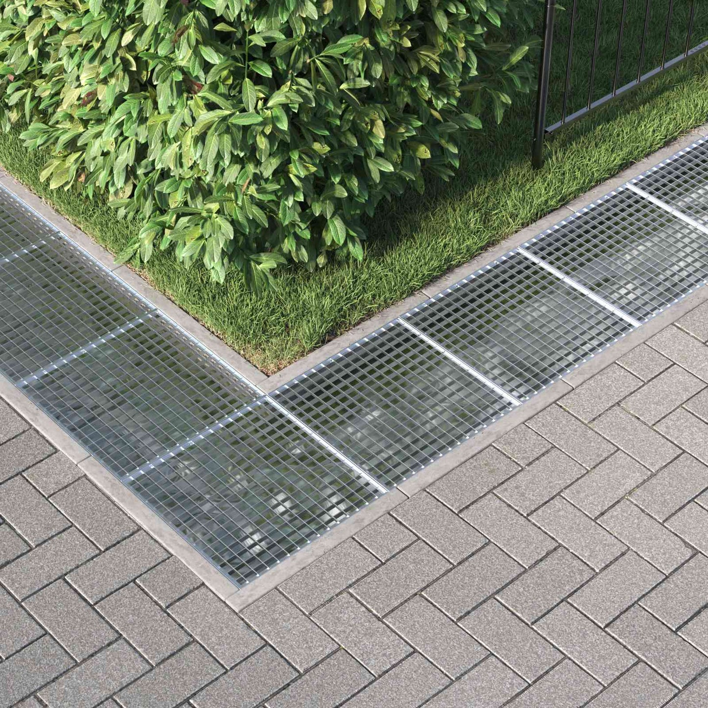 Gitter Silber 50 x 50 x 2 cm Feuerverzinkter Stahl