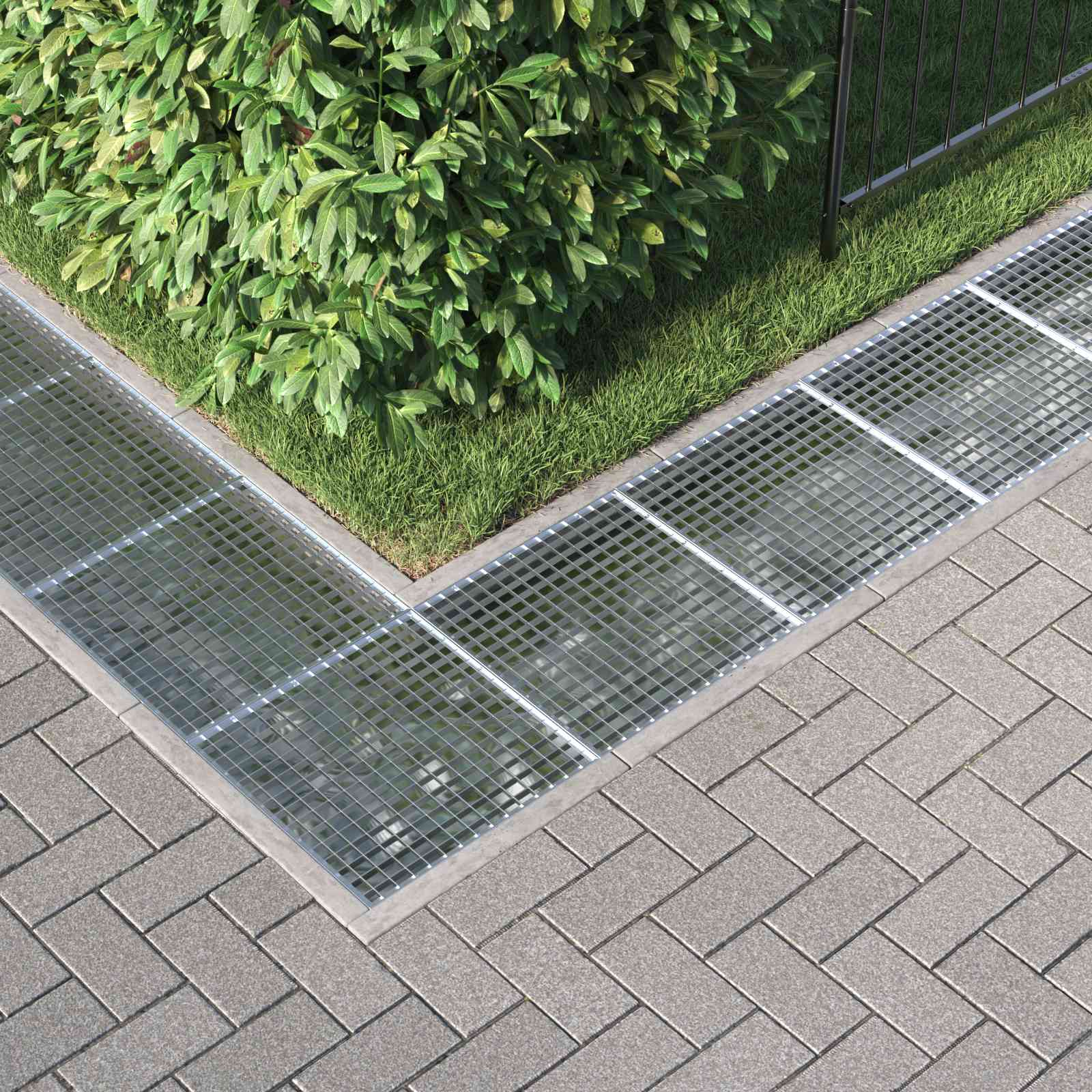 Gitter Silber 50 x 50 x 2 cm Feuerverzinkter Stahl