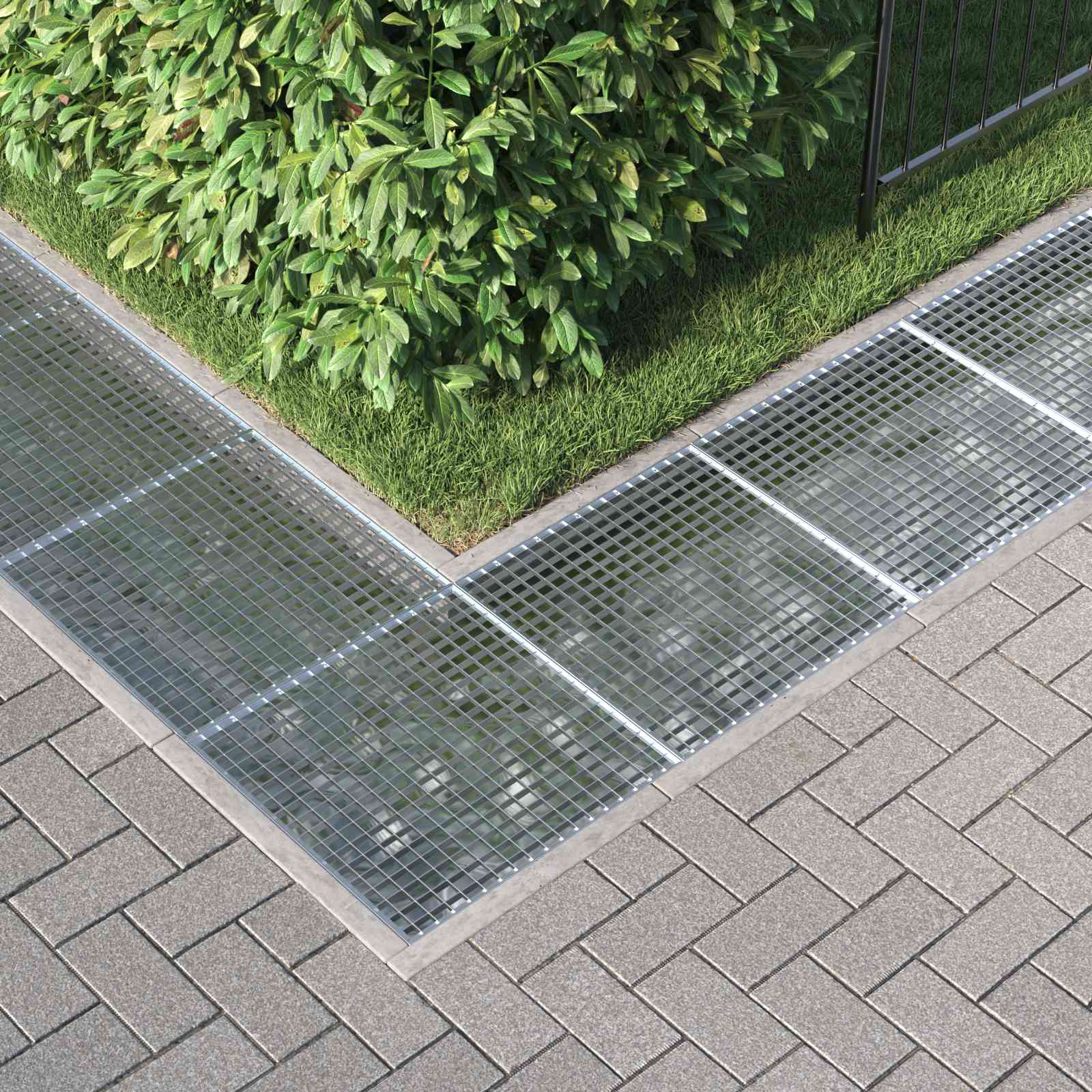 Gitter Silber 60 x 60 x 2 cm Feuerverzinkter Stahl