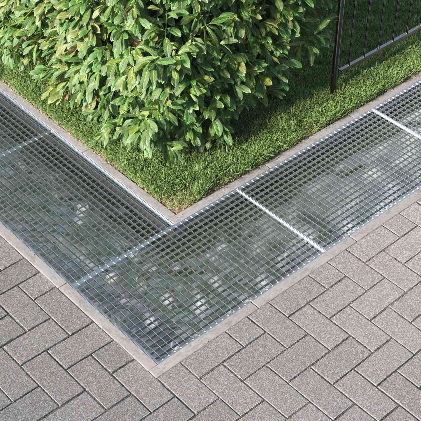 Gitter Silber 100 x 60 x 2 cm Feuerverzinkter Stahl