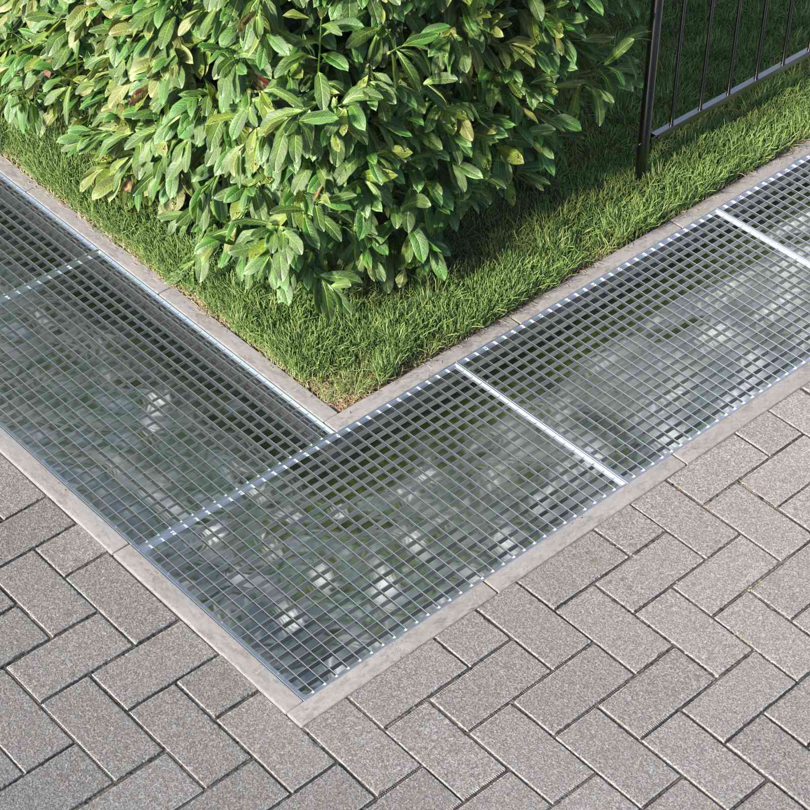 Gitter Silber 100 x 60 x 2 cm Feuerverzinkter Stahl