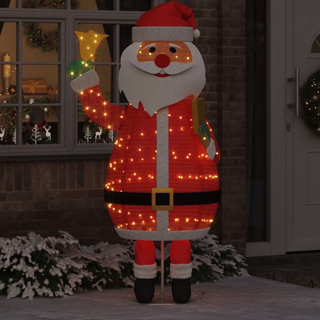 Weihnachtsmann 200 LEDs Warmes Weiß 100 x 180 cm Stoff