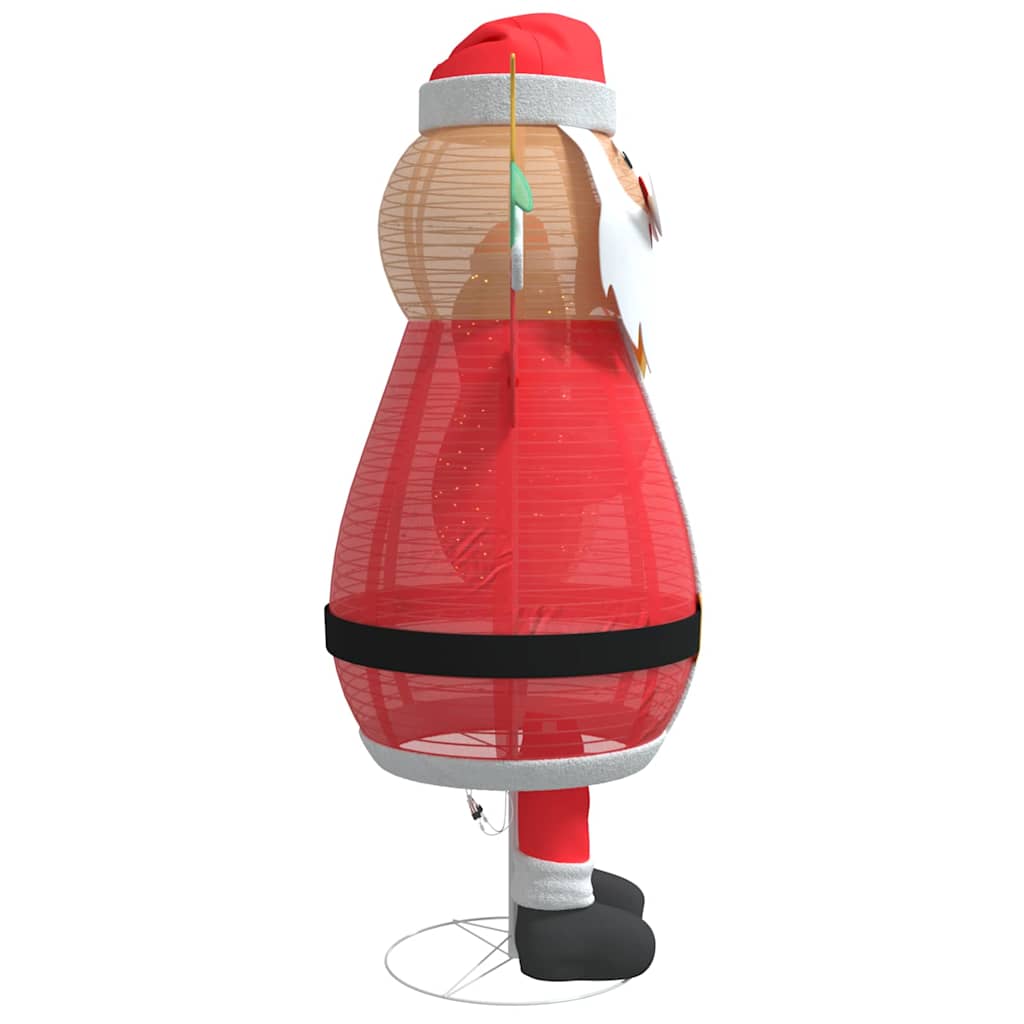 Weihnachtsmann 200 LEDs Warmes Weiß 100 x 180 cm Stoff