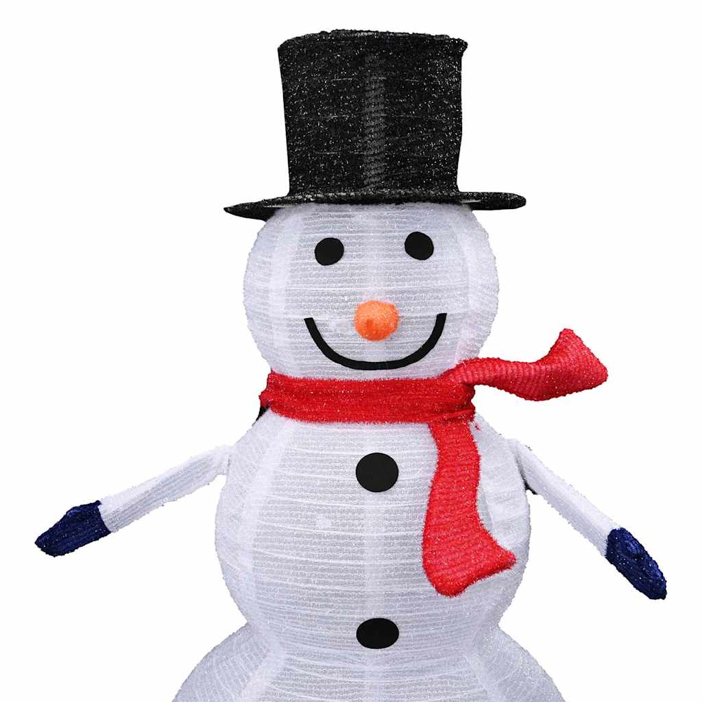 Weihnachts-Schneemann Familie 3 Stk. Warmes Weiß 55 x 122 cm