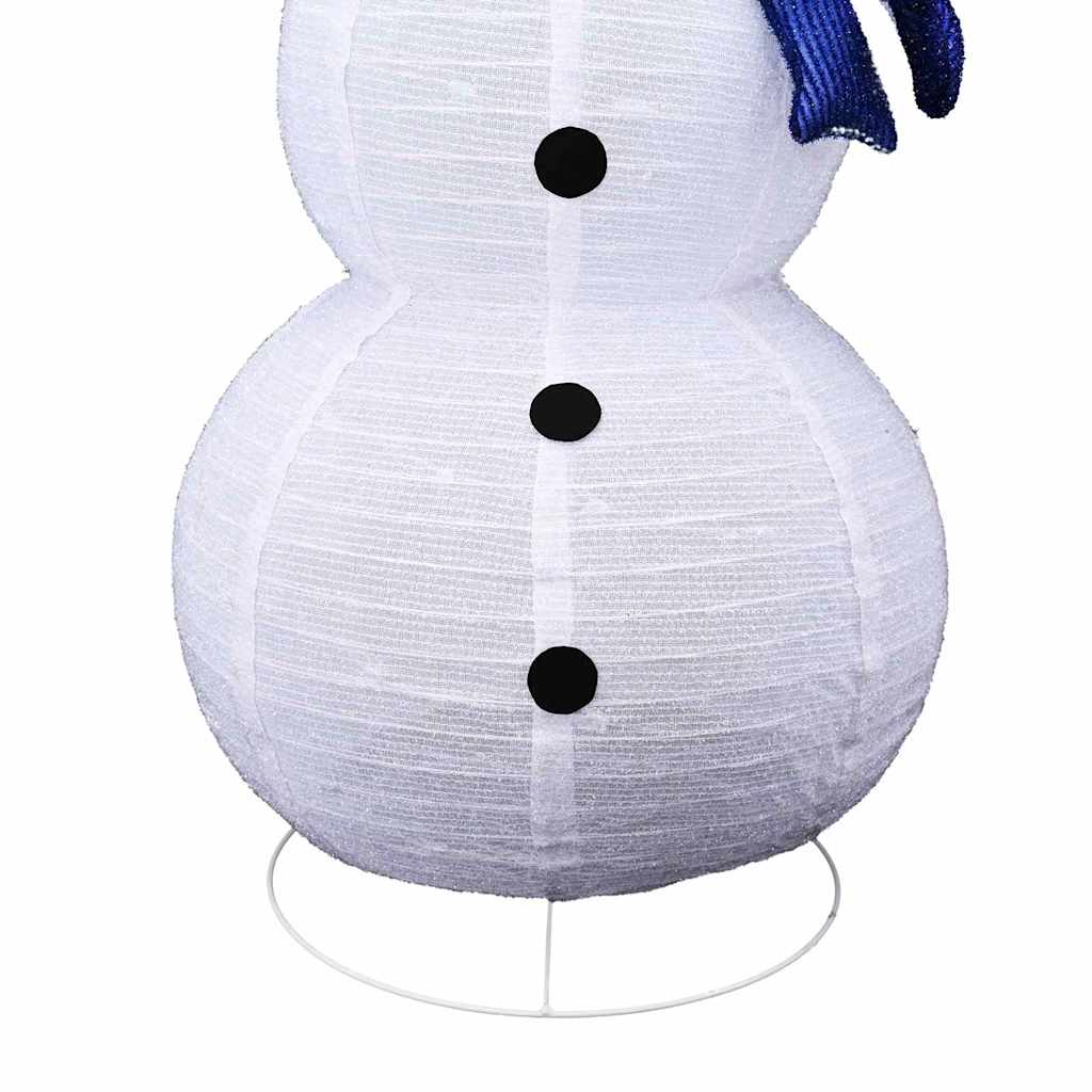 Weihnachts-Schneemann Familie 3 Stk. Warmes Weiß 55 x 122 cm