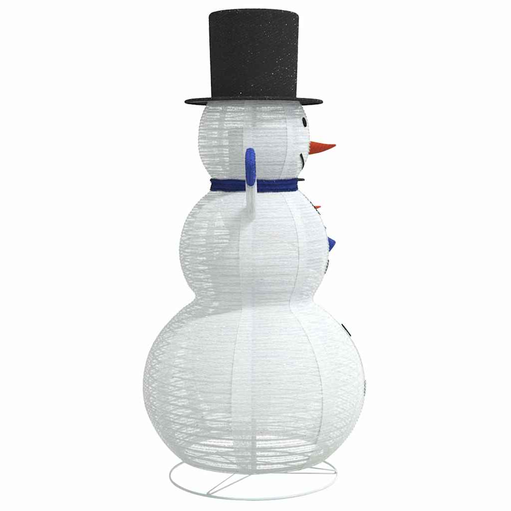 Weihnachts-Schneemann Familie 3 Stk. Warmes Weiß 55 x 122 cm