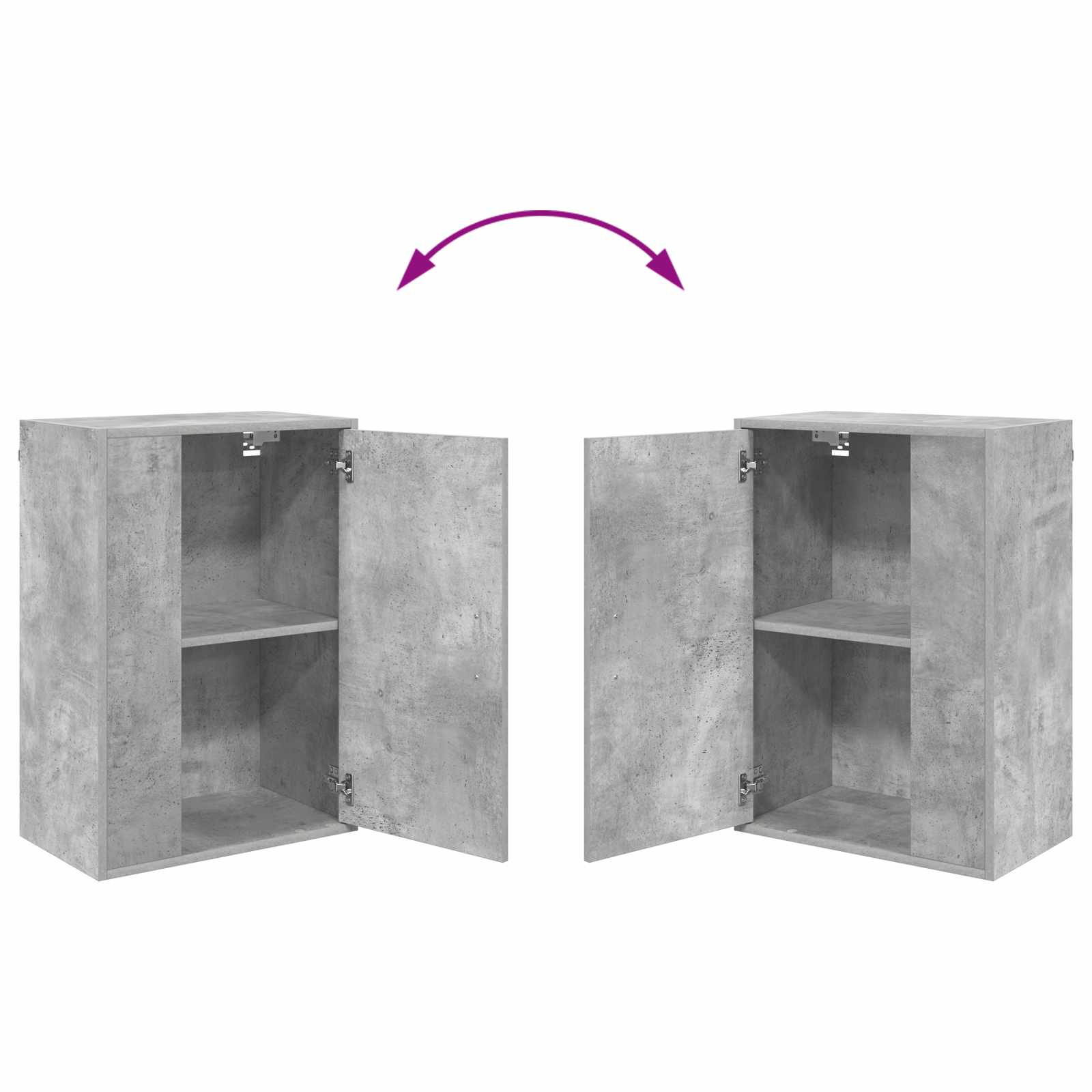 TV-Schrankset Beton Grau Holzwerkstoff