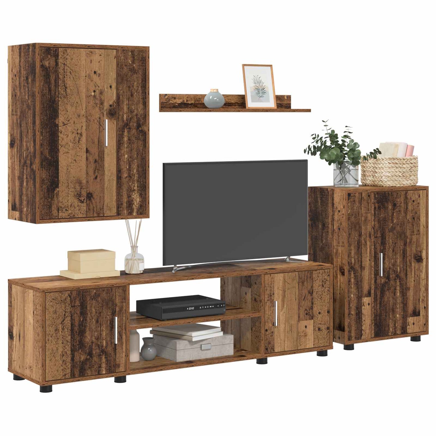 TV-Schrankset Altholz Holzwerkstoff