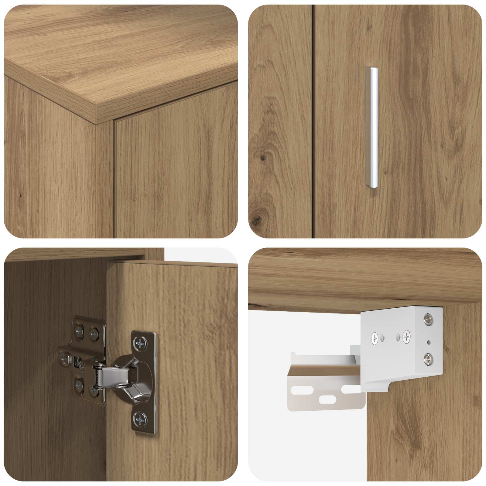 TV-Schrankset Artisan-Eiche Holzwerkstoff
