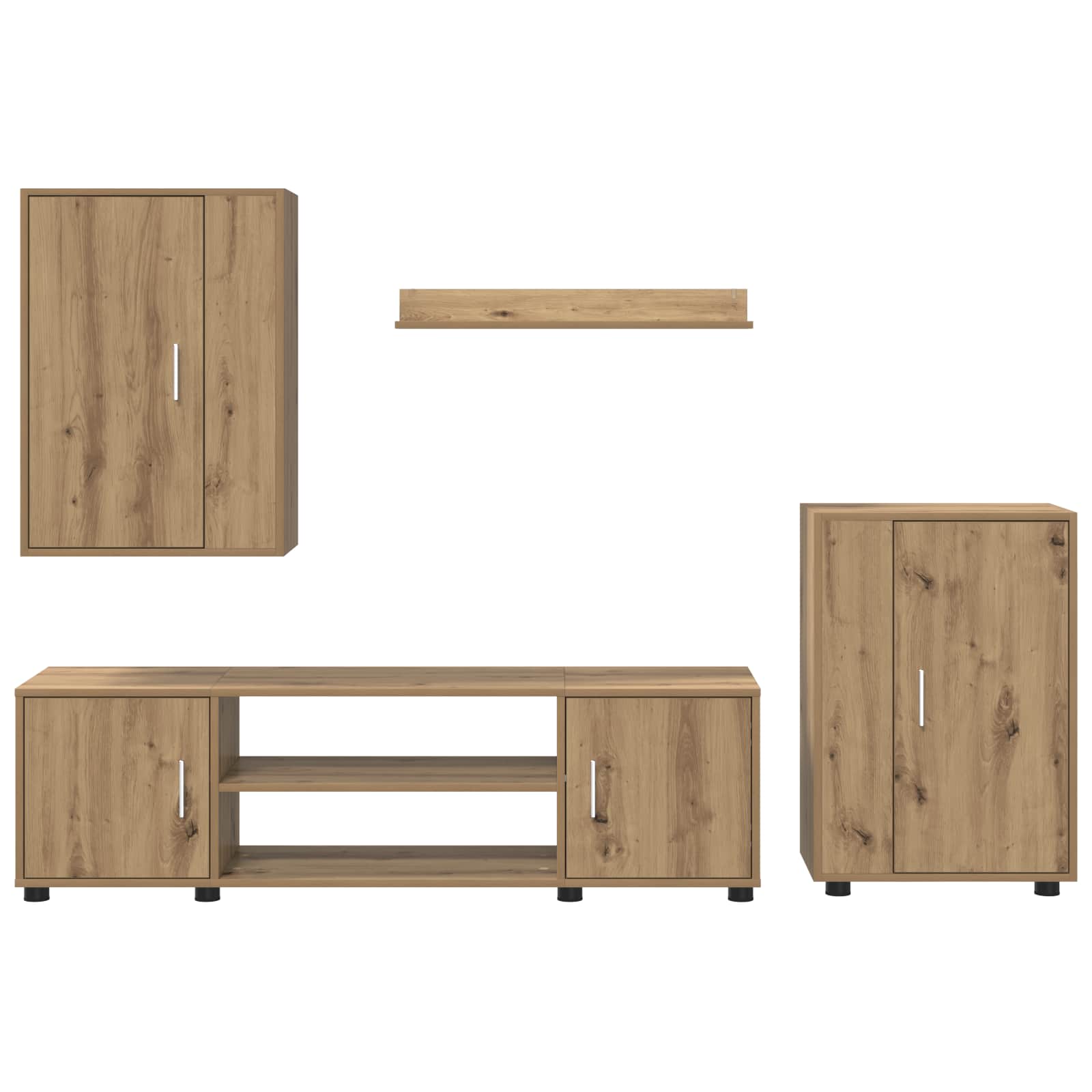 TV-Schrankset Artisan-Eiche Holzwerkstoff