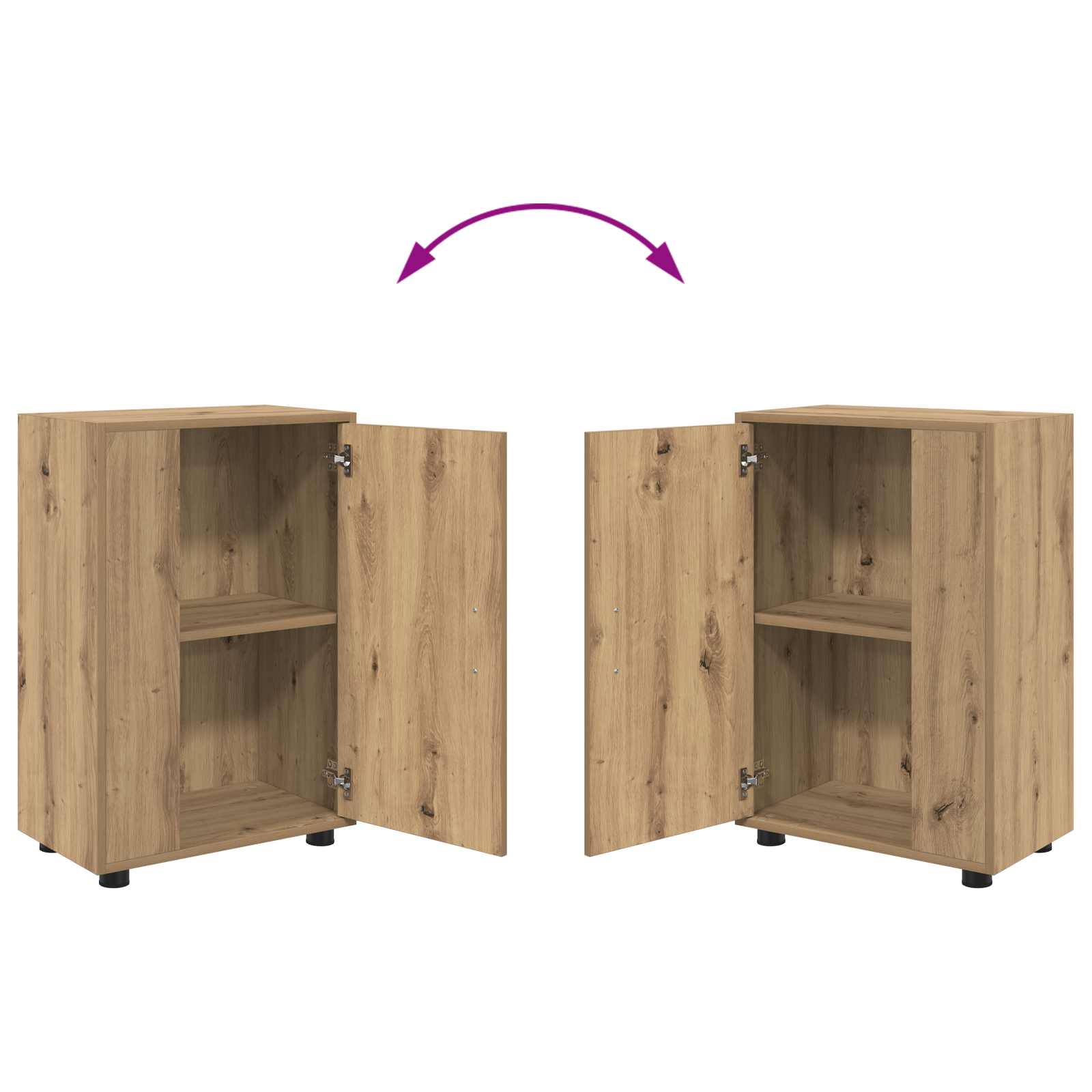 TV-Schrankset Artisan-Eiche Holzwerkstoff