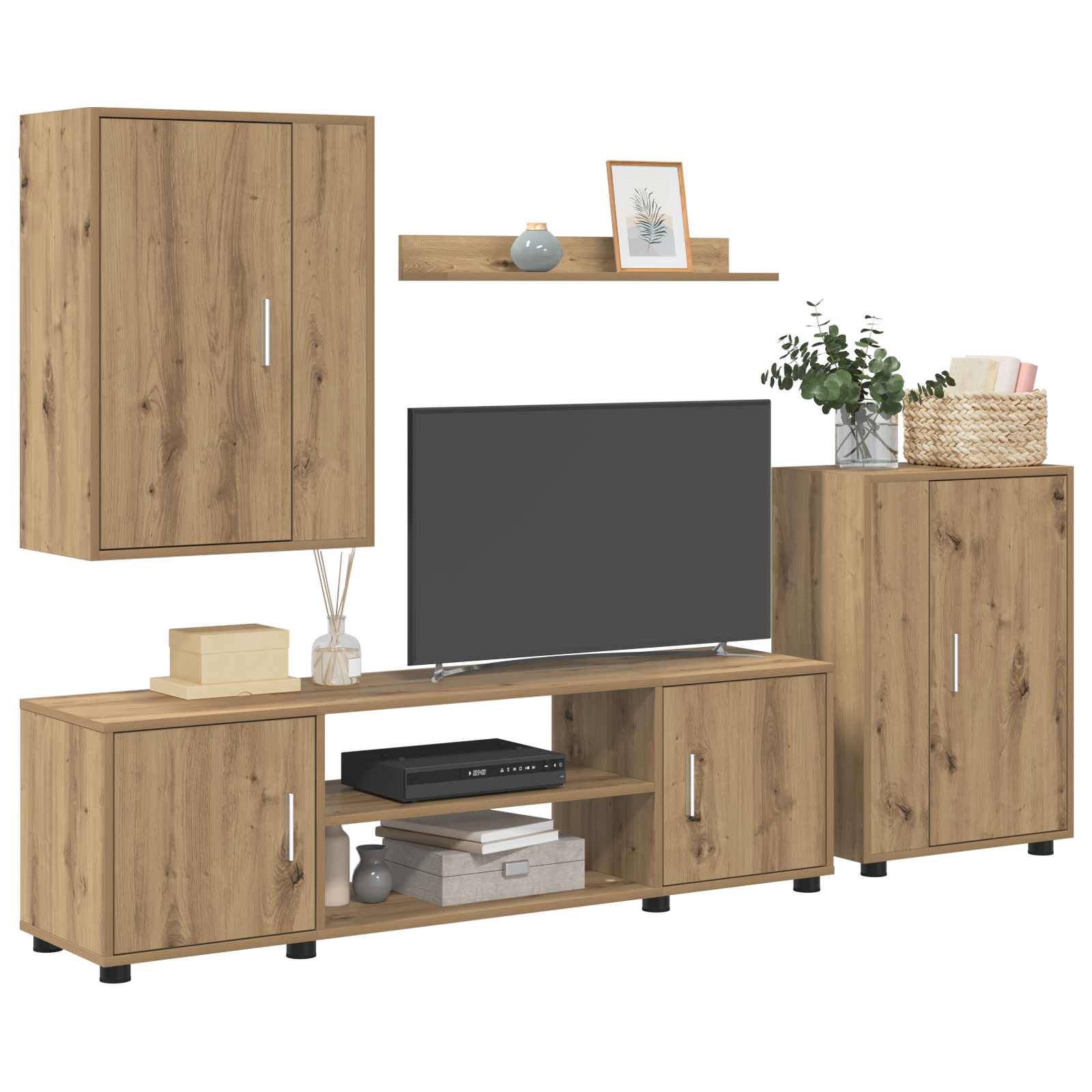 TV-Schrankset Artisan-Eiche Holzwerkstoff
