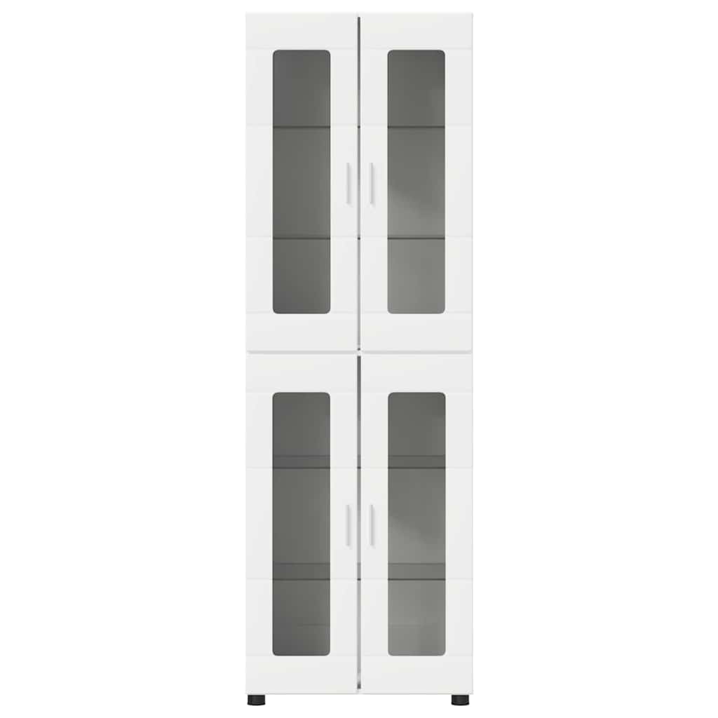 Highboard FLORIN 60 x 35 x 182 cm Weiß Holzwerkstoff