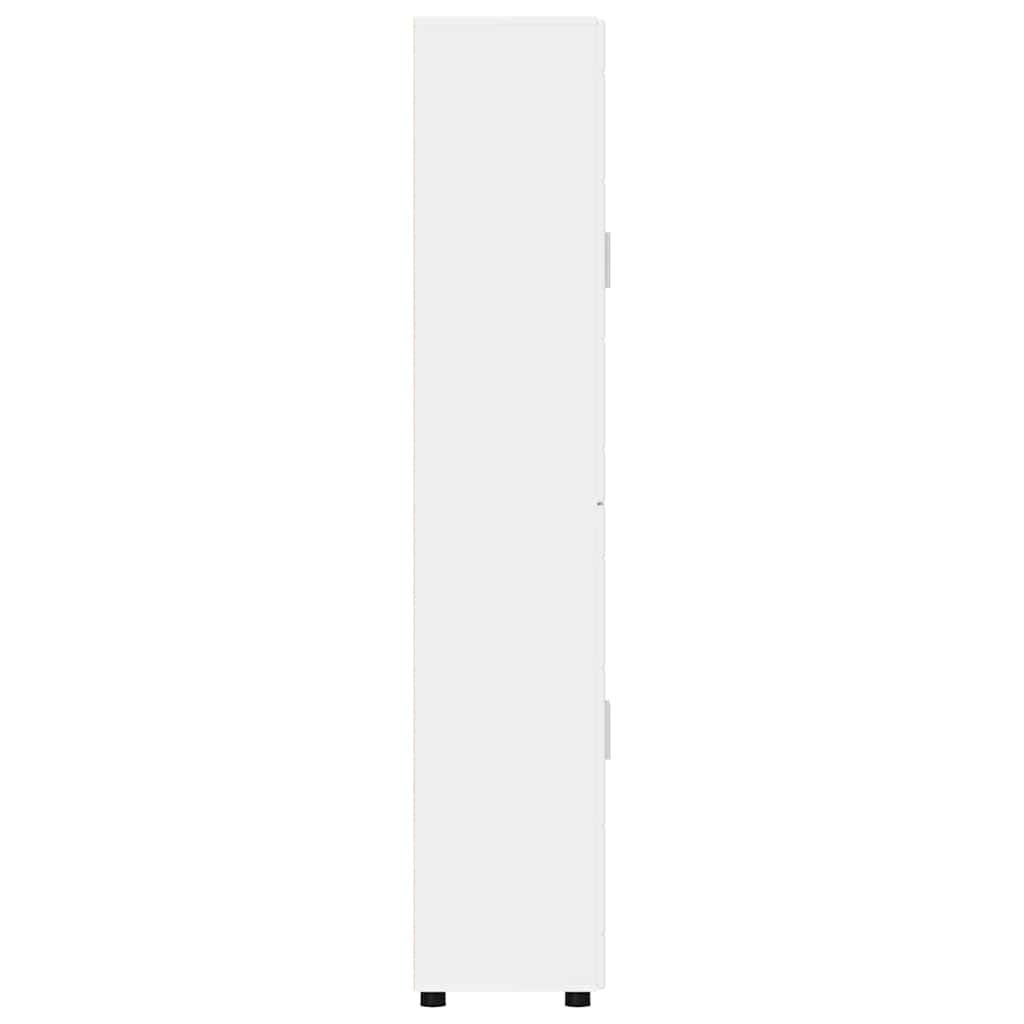 Highboard FLORIN 60 x 35 x 182 cm Weiß Holzwerkstoff
