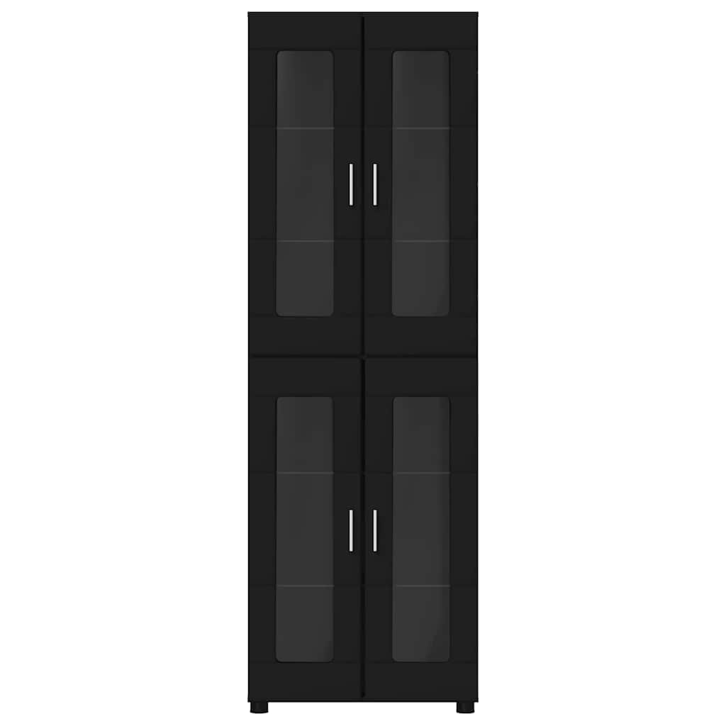 Highboard FLORIN 60 x 35 x 182 cm Schwarz Holzwerkstoff