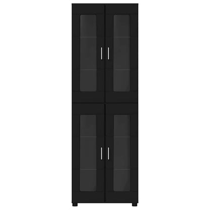 Highboard FLORIN 60 x 35 x 182 cm Schwarz Holzwerkstoff