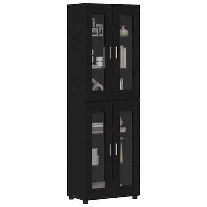 Highboard FLORIN 60 x 35 x 182 cm Schwarz Holzwerkstoff