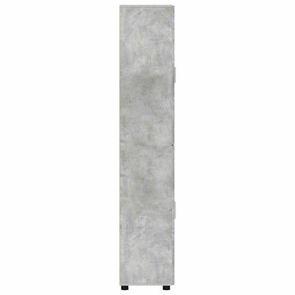 Highboard FLORIN 60 x 35 x 182 cm Betongrau Holzwerkstoff