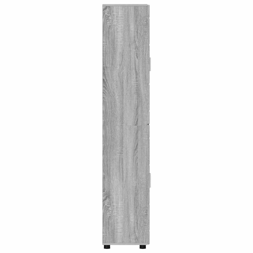 Highboard FLORIN 60 x 35 x 182 cm Graues Sonoma Holzwerkstoff