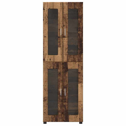 Highboard FLORIN 60 x 35 x 182 cm Altholz Holzwerkstoff