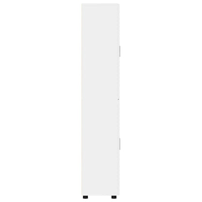 Highboard FLORIN 60 x 35 x 182 cm Weiß Holzwerkstoff