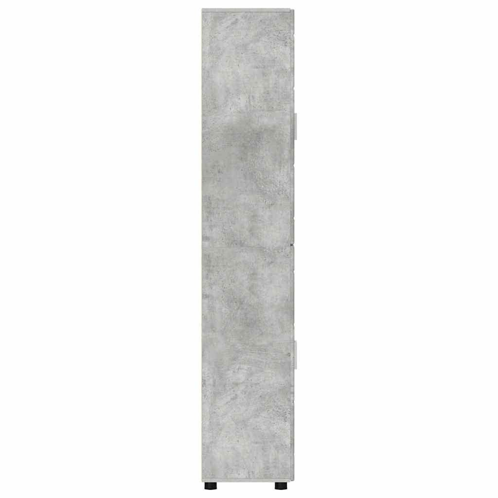 Highboard FLORIN 60 x 35 x 182 cm Beton Grau Holzwerkstoff