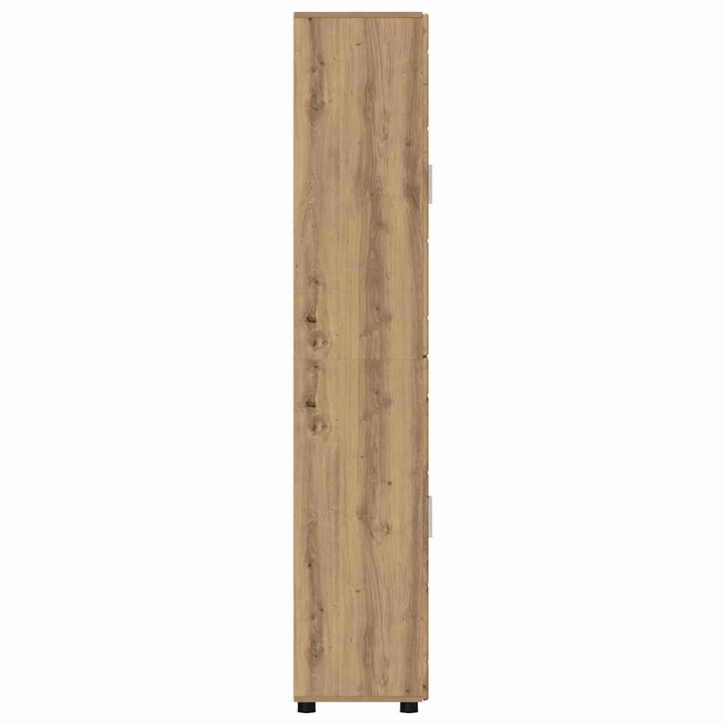 Highboard FLORIN 60 x 35 x 182 cm Artisan-Eiche Holzwerkstoff