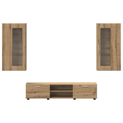 TV-Schrankset FLORIN 3 stk. Artisan-Eiche Holzwerkstoff
