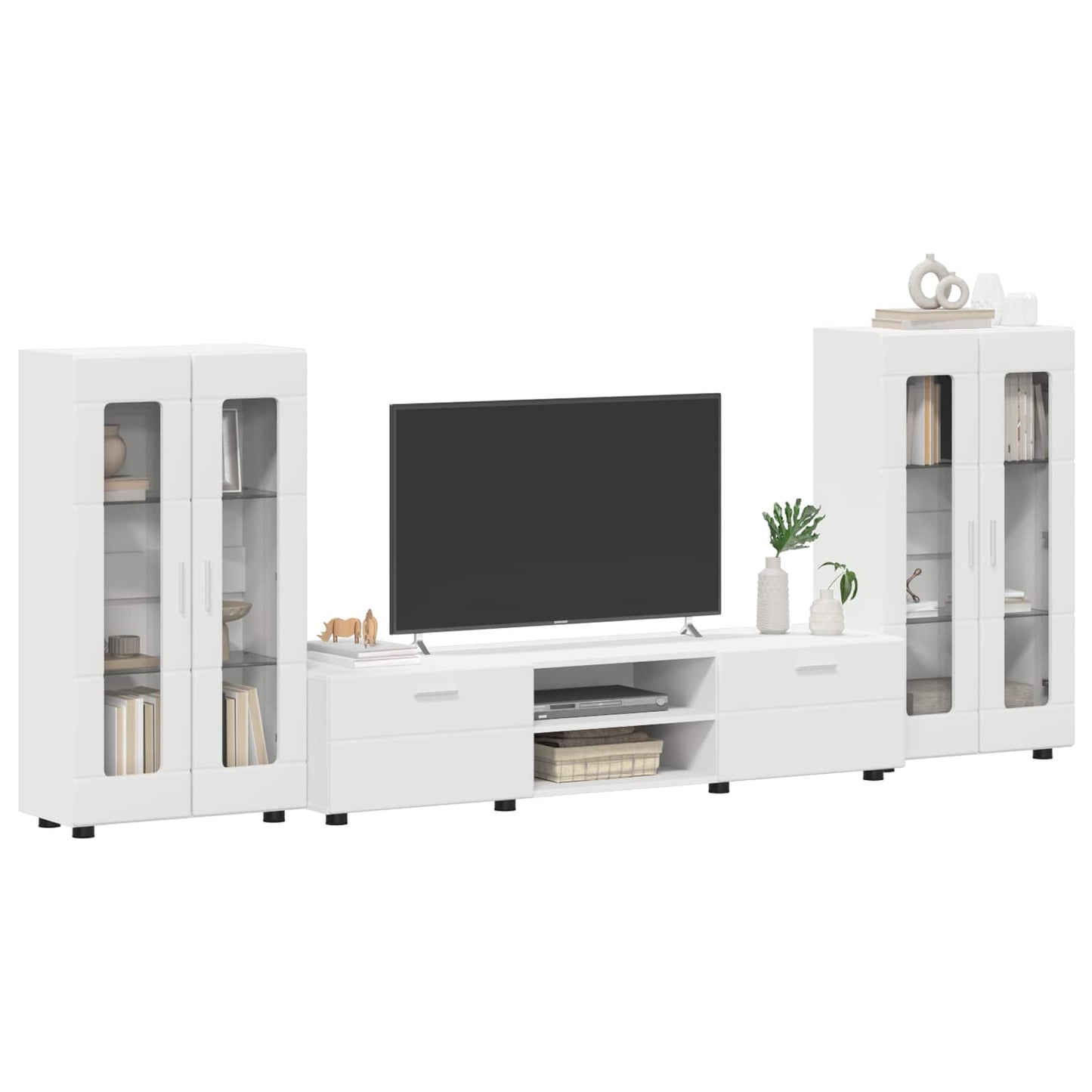 TV-Schrankset FLORIN 3 stk. Weiß Holzwerkstoff
