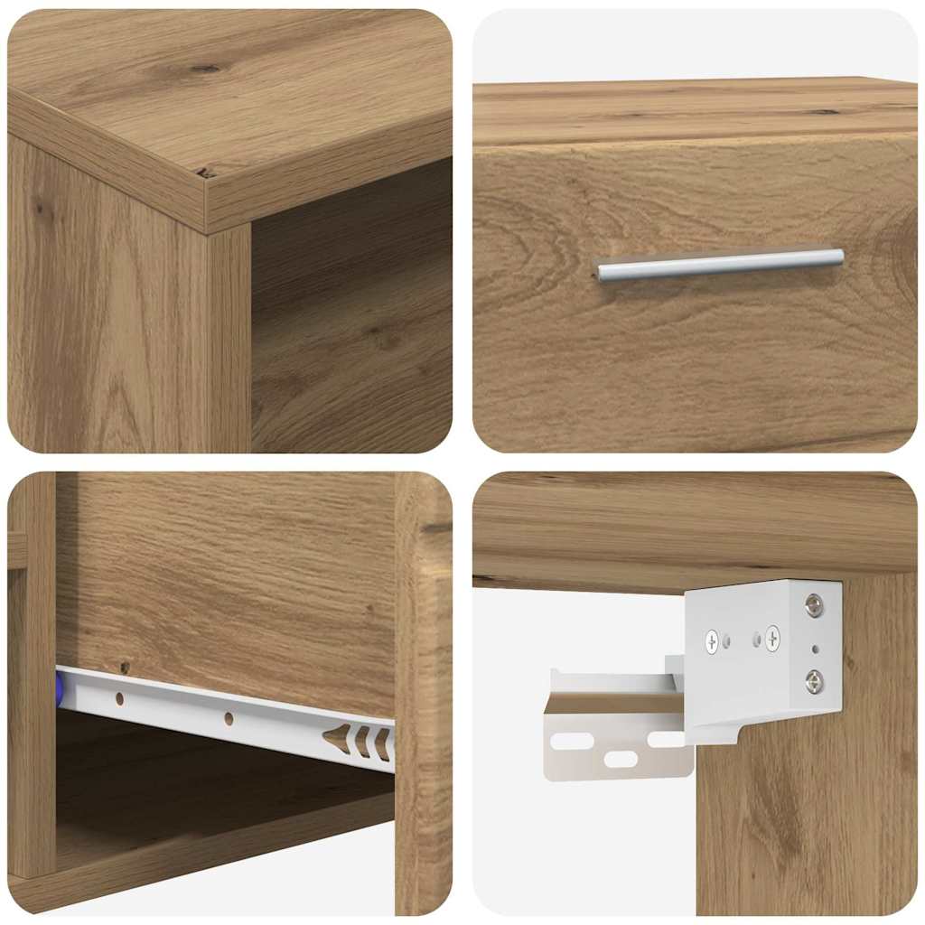 TV-Schrankset FLORIN 3 stk. Artisan-Eiche Holzwerkstoff