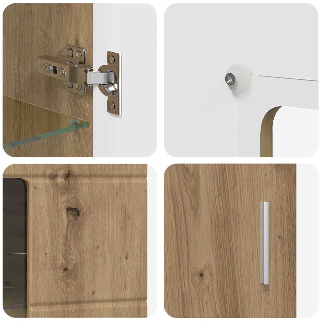 TV-Schrankset FLORIN 3 stk. Artisan-Eiche Holzwerkstoff