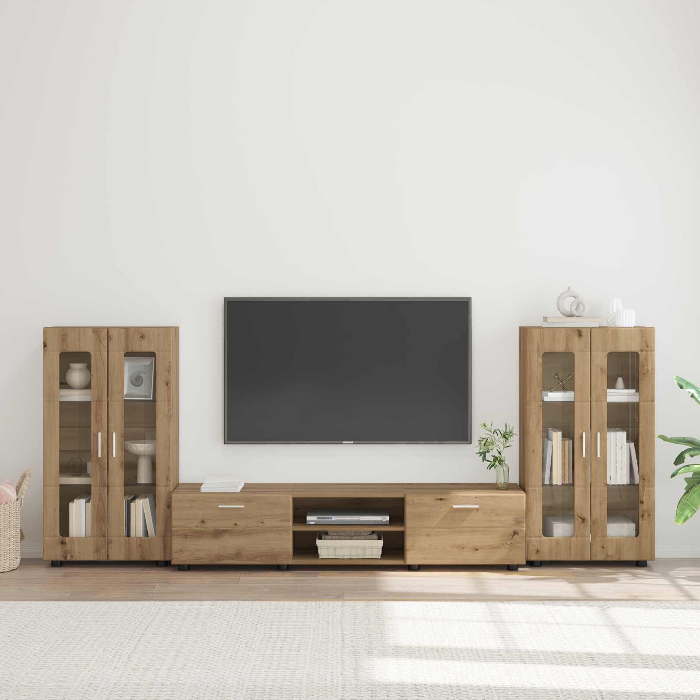 TV-Schrankset FLORIN 3 stk. Artisan-Eiche Holzwerkstoff
