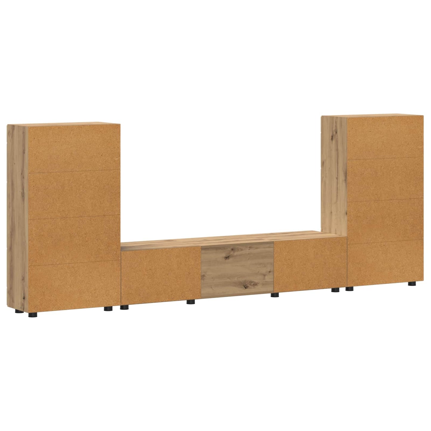 TV-Schrankset FLORIN 3 stk. Artisan-Eiche Holzwerkstoff