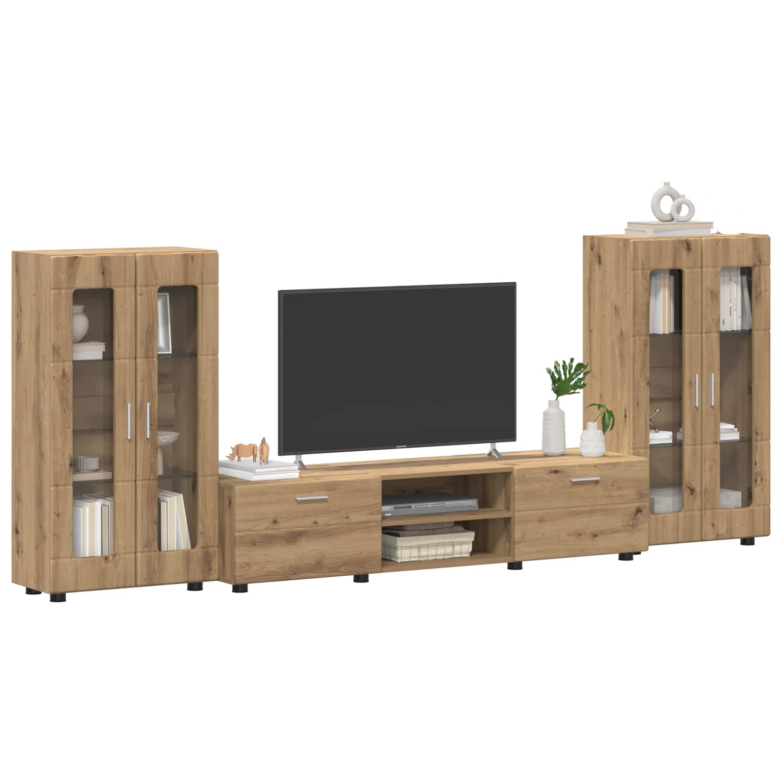 TV-Schrankset FLORIN 3 stk. Artisan-Eiche Holzwerkstoff