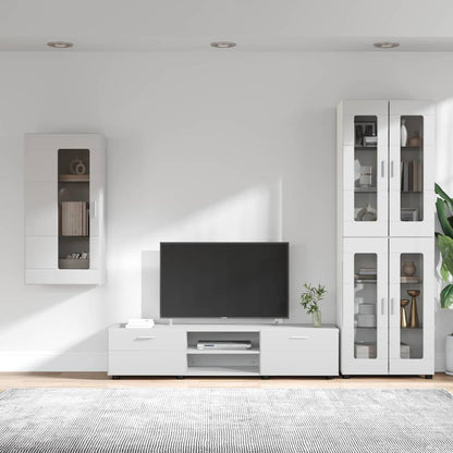 TV-Schrankset FLORIN 3 stk. Weiß Holzwerkstoff