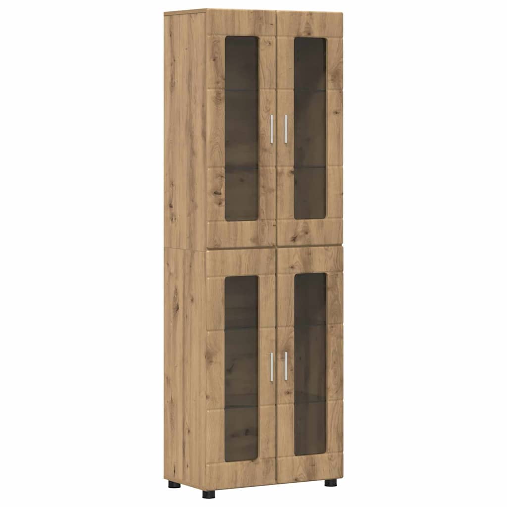TV-Schrankset FLORIN 3 pcs Artisan-Eiche Holzwerkstoff