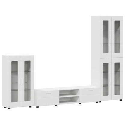 TV-Schrankset FLORIN 3 stk. Weiß Holzwerkstoff