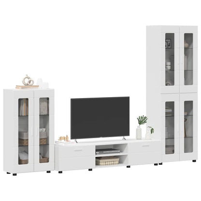 TV-Schrankset FLORIN 3 stk. Weiß Holzwerkstoff