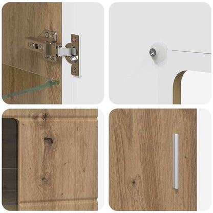 TV-Schrankset FLORIN 3 stk. Artisan-Eiche Holzwerkstoff