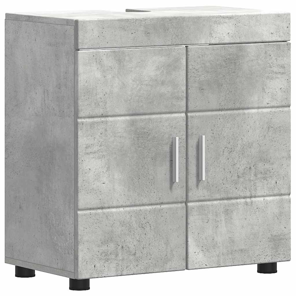 Badezimmermöbel-Set TULUM 2 stk. Beton Grau 60 x 34 x 63 cm