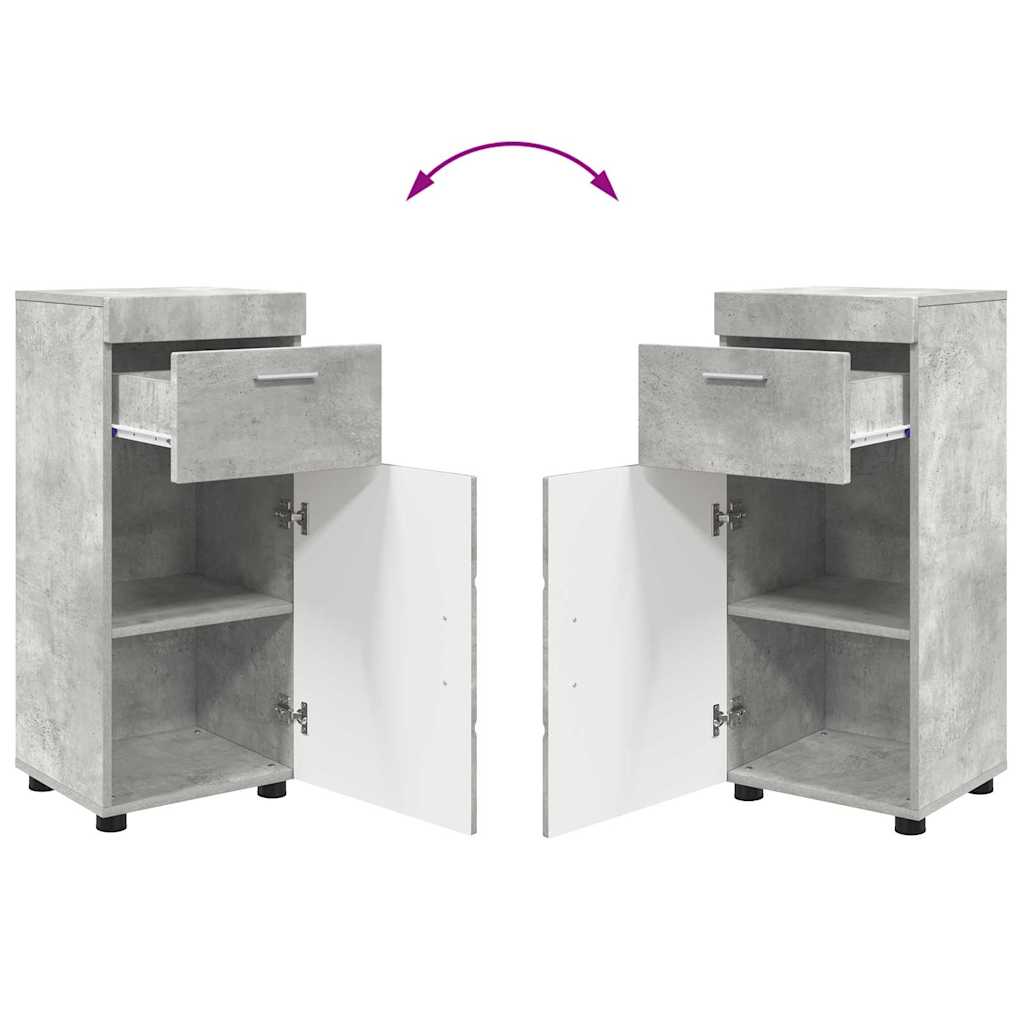 Badezimmermöbel-Set TULUM 3 pcs Beton Grau 60 x 34 x 63 cm
