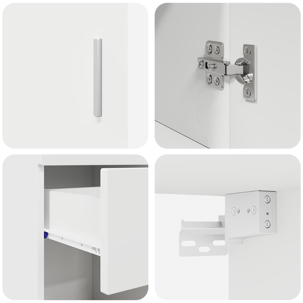 Badezimmermöbel-Set TULUM 5 stk. Weiß 60 x 34 x 63 cm